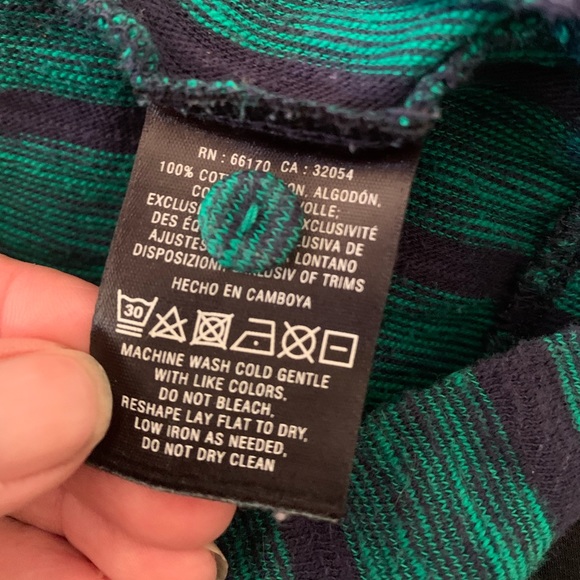 ANTHROPOLOGIE STRIPED TIE BACK SHIRT - Picture 6 of 8